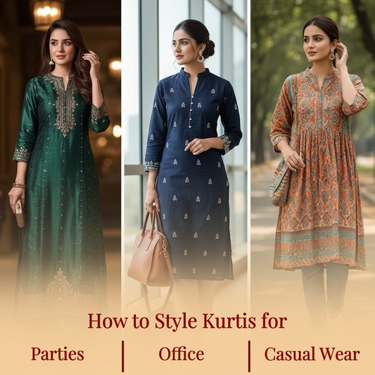 How to Style Kurtis for Office, Parties & Casual Wear
